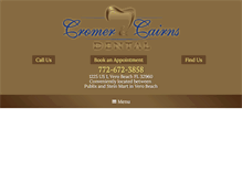 Tablet Screenshot of cromerandcairnsdental.com